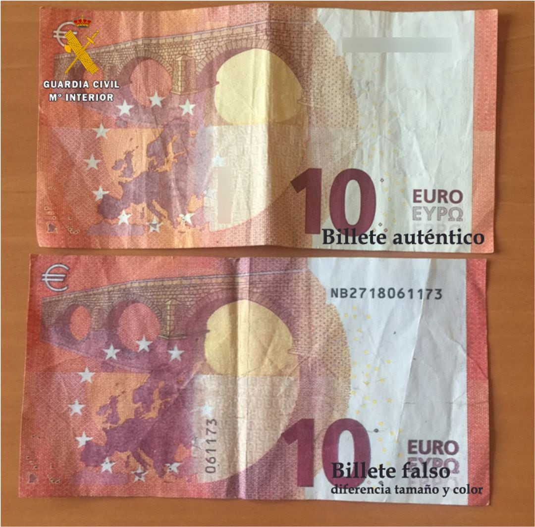 Un billete falso se detecta por la falta de calcografía.