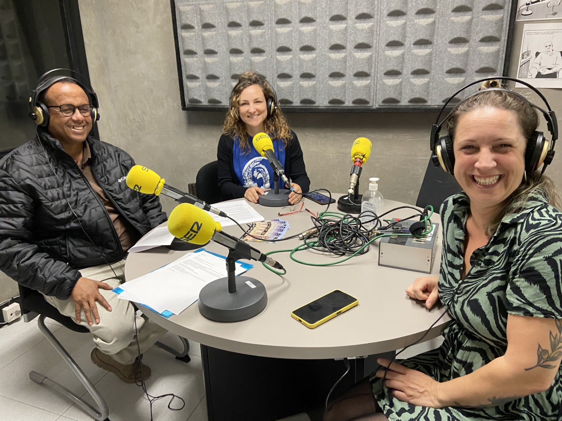 De izquierda a derecha: Kunom Hailu, Lierni Fernández y Marta Ferré