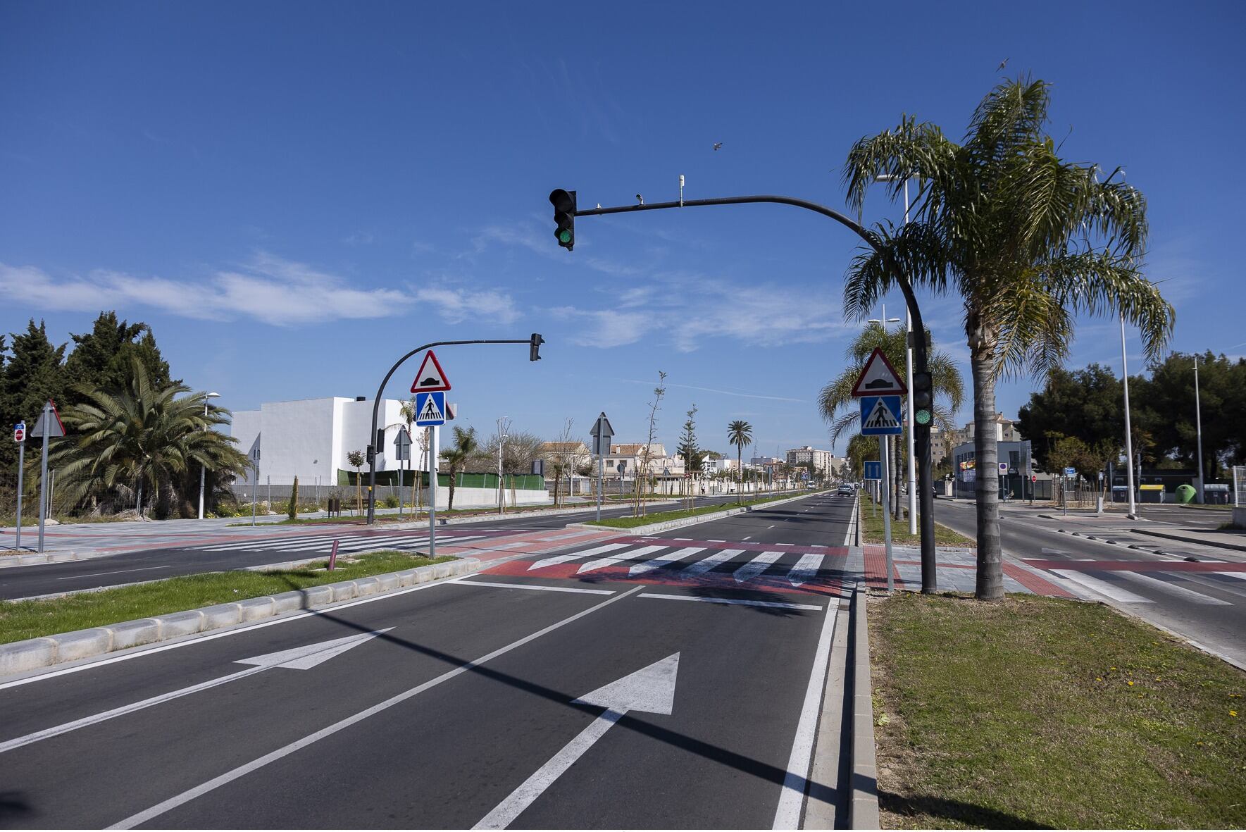 Imagen de las cámaras instaladas en los semáforos de l'Avinguda del Grau.