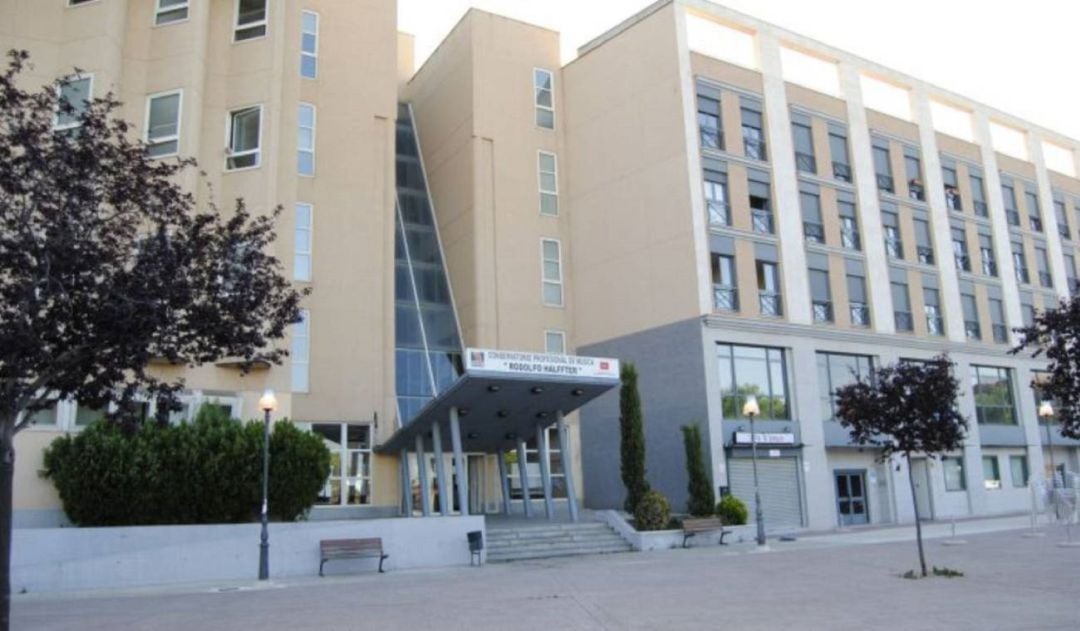 Fachada del Conservatorio de Música Rodolfo Halffter de Móstoles