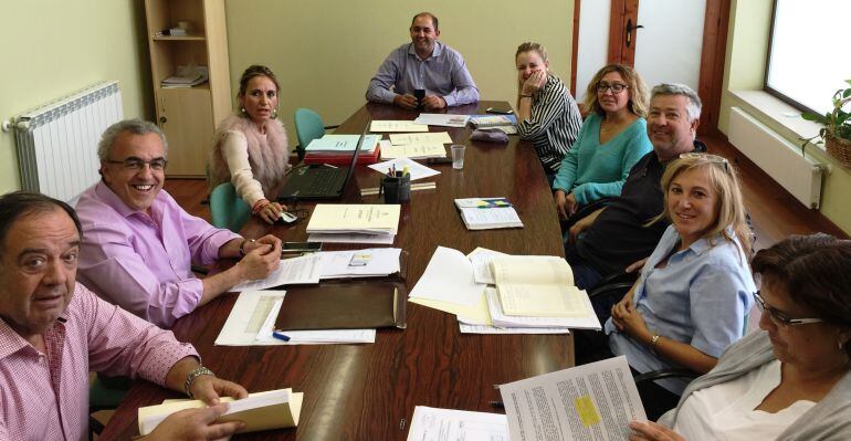 Equip de govern de les Borges Blanques que aquest dijous presenta el pressupost 2016 en Comissió Informativa.