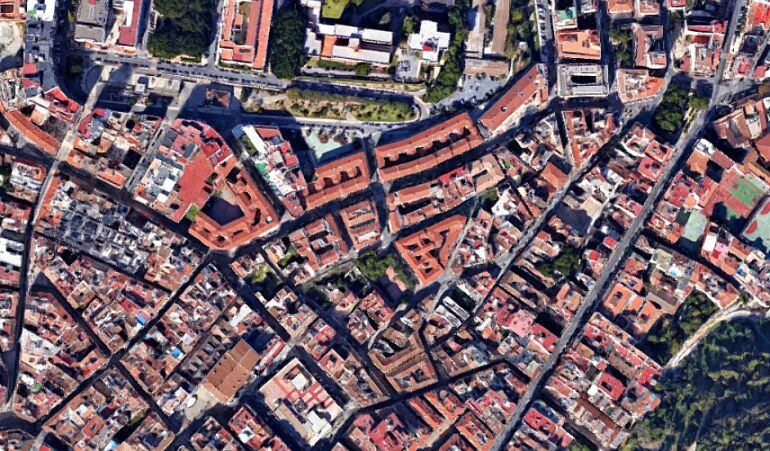 Entorno del centro histórico de Málaga donde se enmarca Lagunillas, una de las zonas a las que se destinarán Fondos FEDER