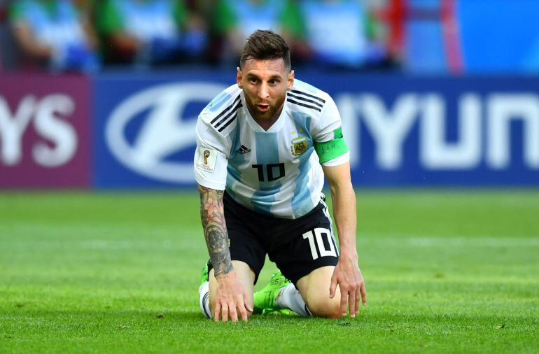 Lionel Messi en el Mundial de Rusia