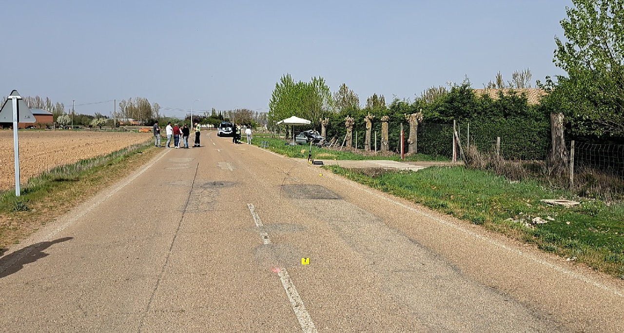 Fallece un hombre en un accidente en Bustillo de la Vega, Palencia