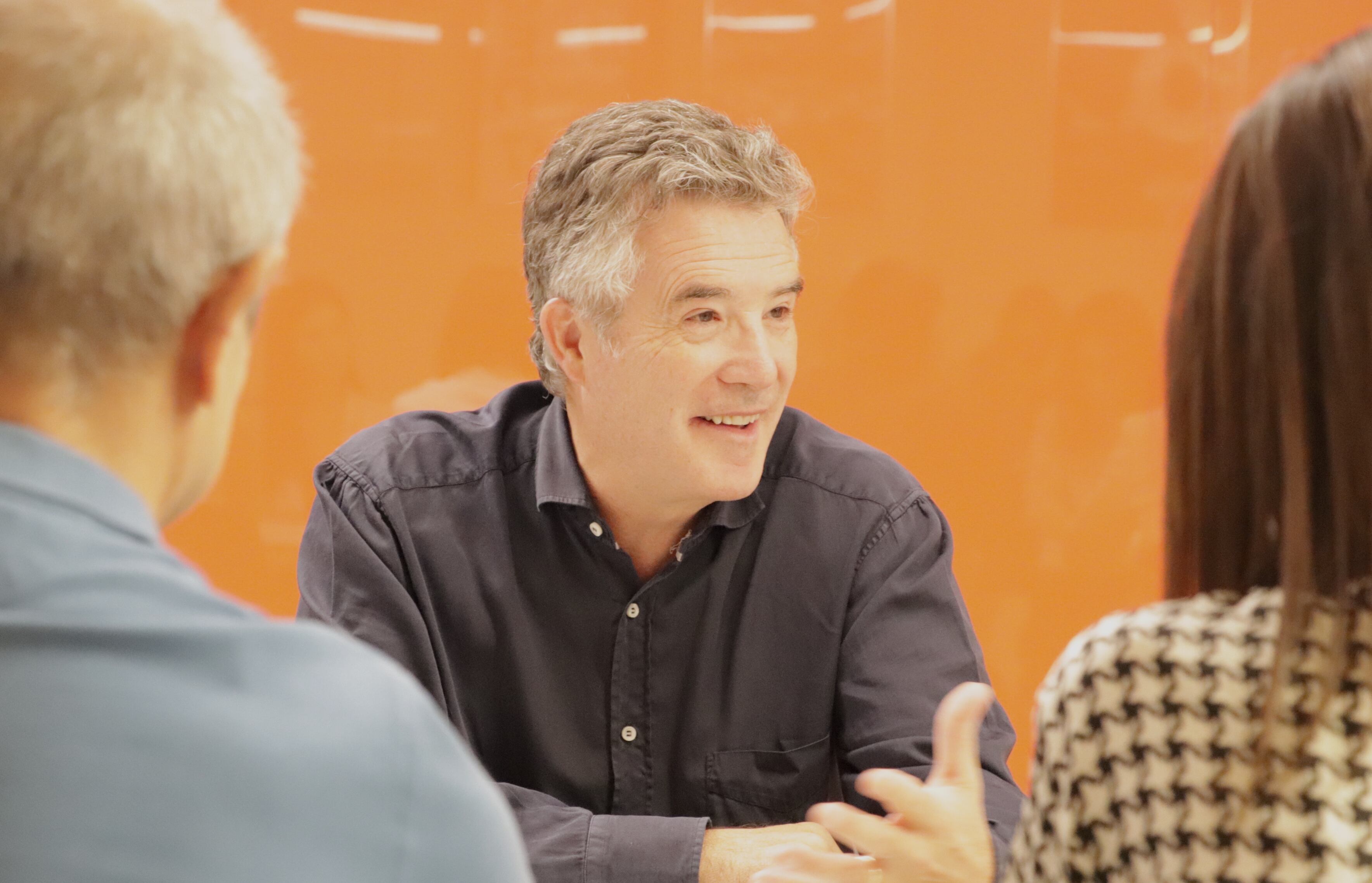 L'ambaixador i secretari general de DA, Vicenç Mateu, durant l'executiva demòcrata d'ahir.