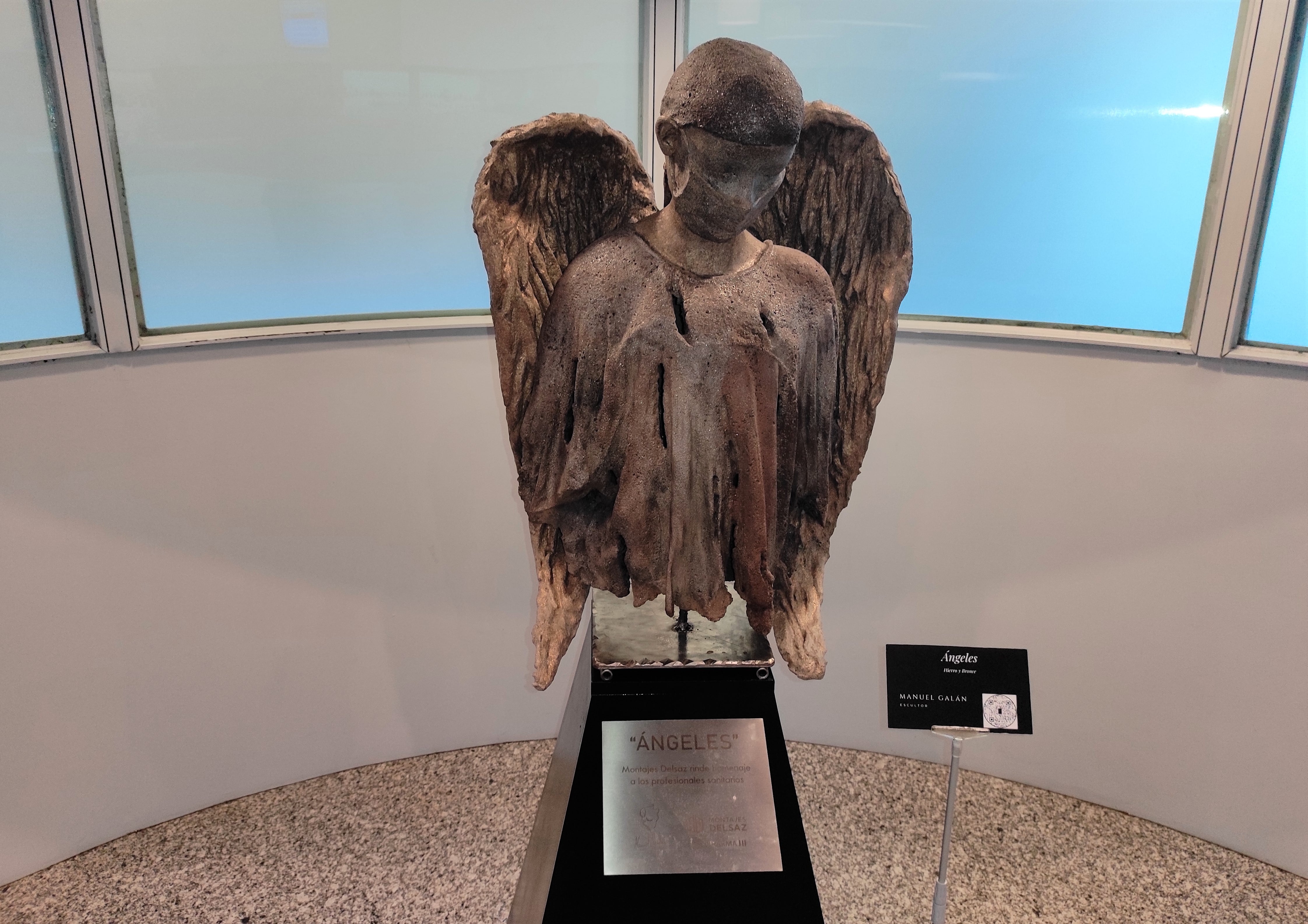 La escultura estará expuesta en el hall del Hospital de Fuenlabrada