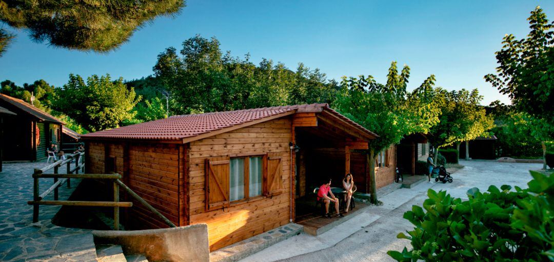 Imatge d&#039;un dels bungalows de luxe del Camping Prades