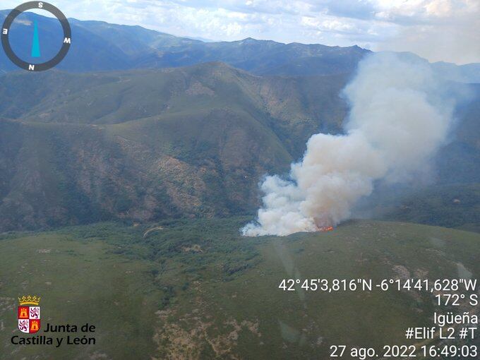 Imagen del incendio