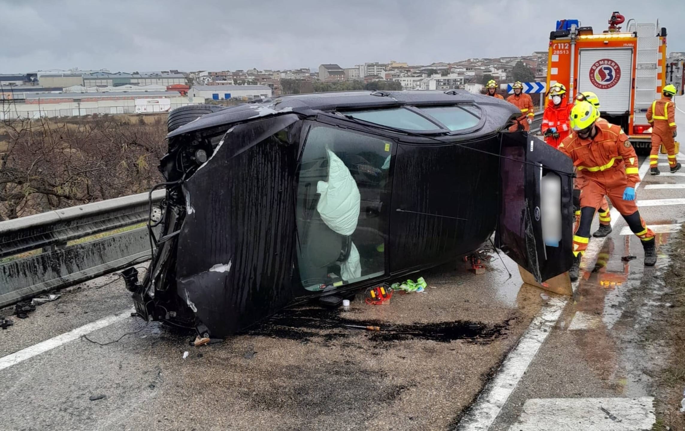 Imagen de archivo de un accidente de tráfico en la provincia de Valencia.