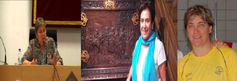 De izquierda a derecha Carmina Belmonte, Ofelia Martínez y Maria Luisa Cabañeros 