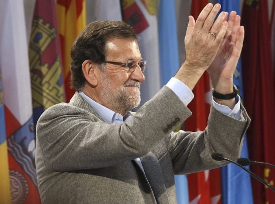 El presidente del Gobierno y del PP, Mariano Rajoy en La Granja de San Ildefonso