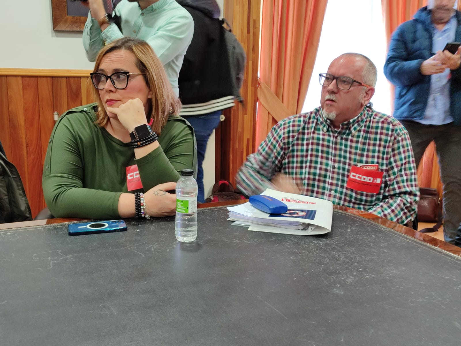 Marta Campos y Angel Luis Castellano Bobillo, de CCOO