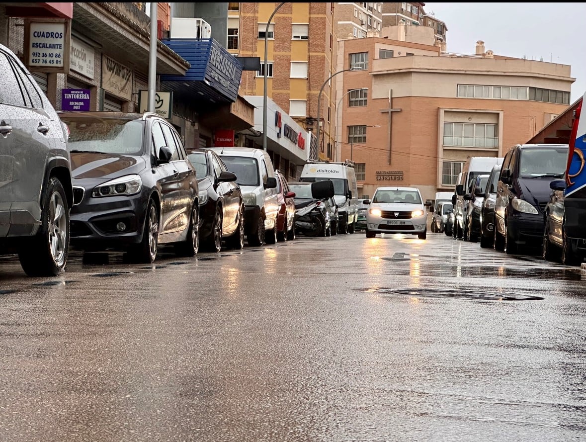 Lluvias en una foto de archivo