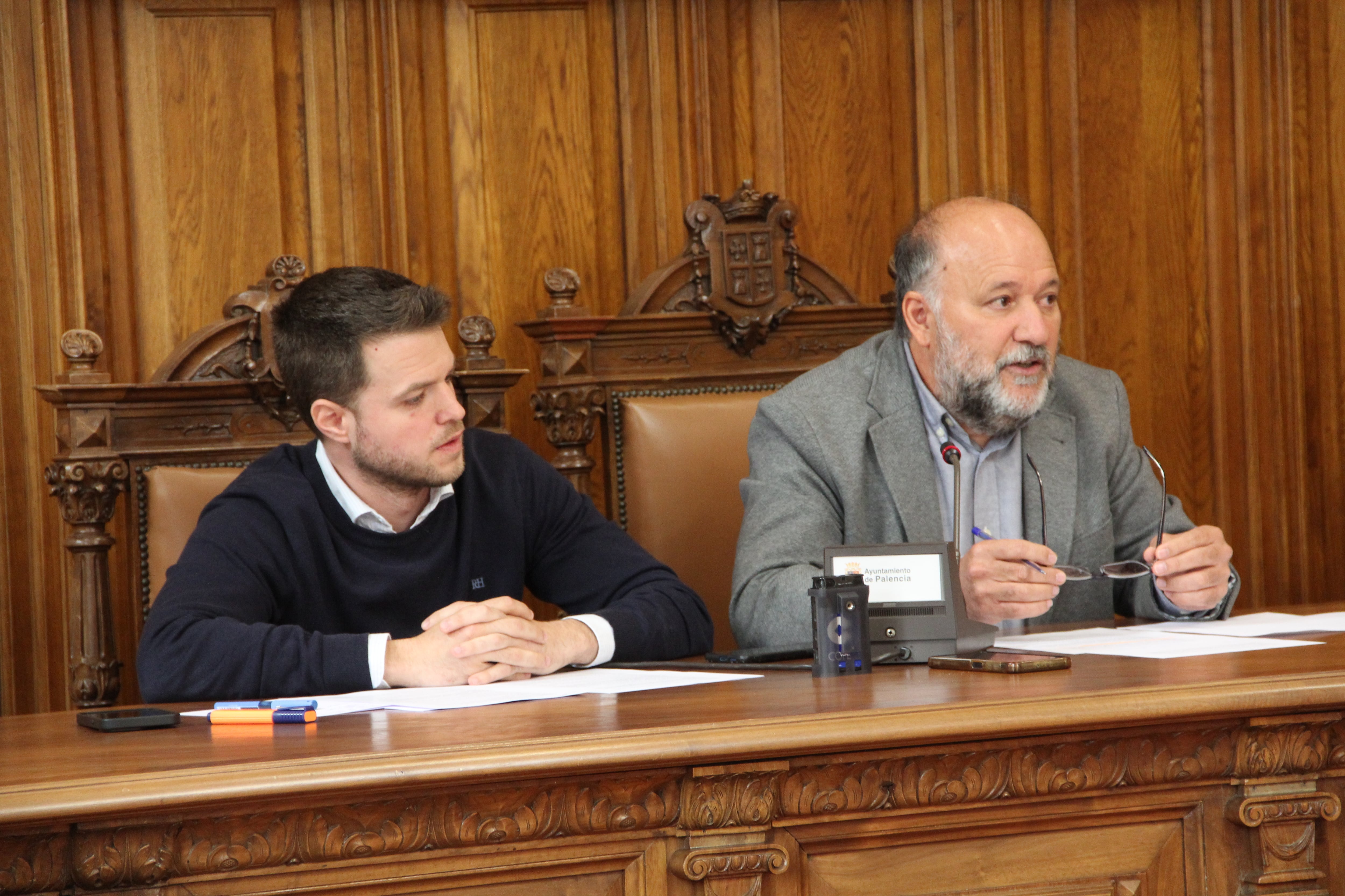 Álvaro Bilbao y Carlos Hernández, concejales del Ayuntamiento de Palencia