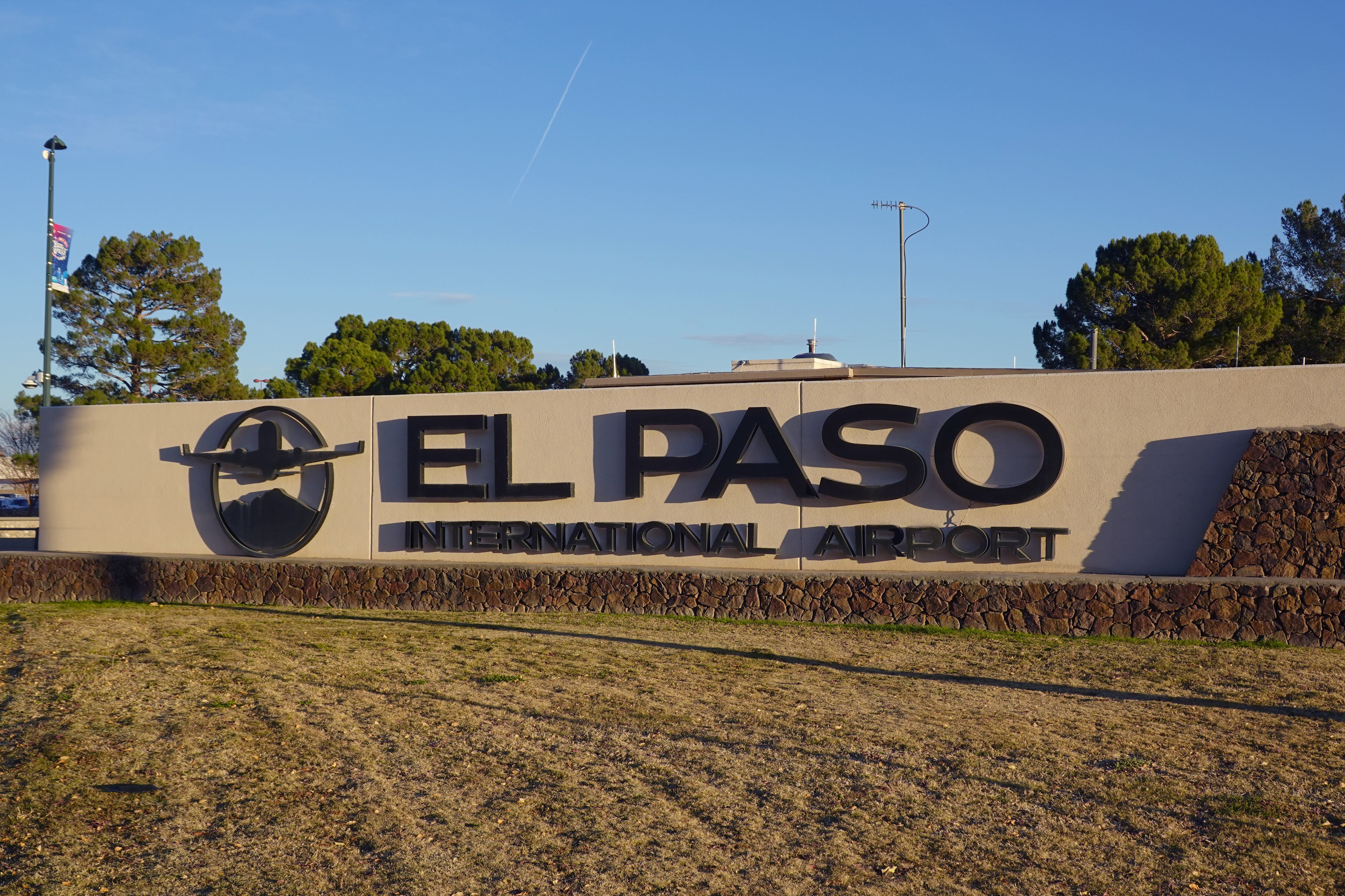 El cartel del Aeropuerto Internacional de El Paso (Texas), en una imagen de archivo. (Photo by Kirby Lee/Getty Images)