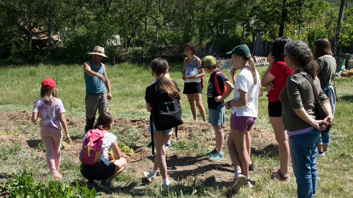 Consejo de Infancia y Adolescencia de Boltaña visita "Brotes vivos"