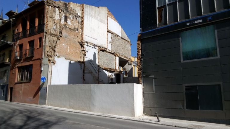 En este solar se levantará el nuevo edificio que aglutinará los servicios economicos del Ayuntamiento 