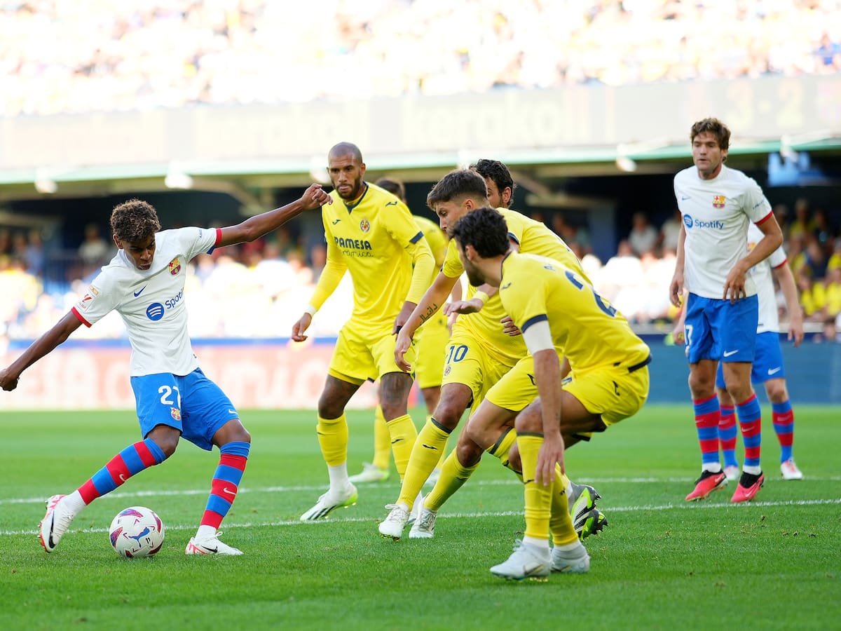 El Barcelona se lleva una locura de partido en La Cerámica (3-4)