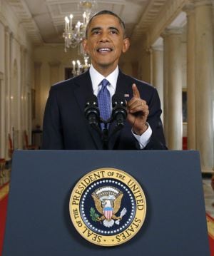 U.S. President Barack Obama announces executive actions on U.S. immigration policy during a televised address from the White House in Washington, November 20, 2014. Obama outlined a plan on Thursday to ease the threat of deportation for about 4.7 million 