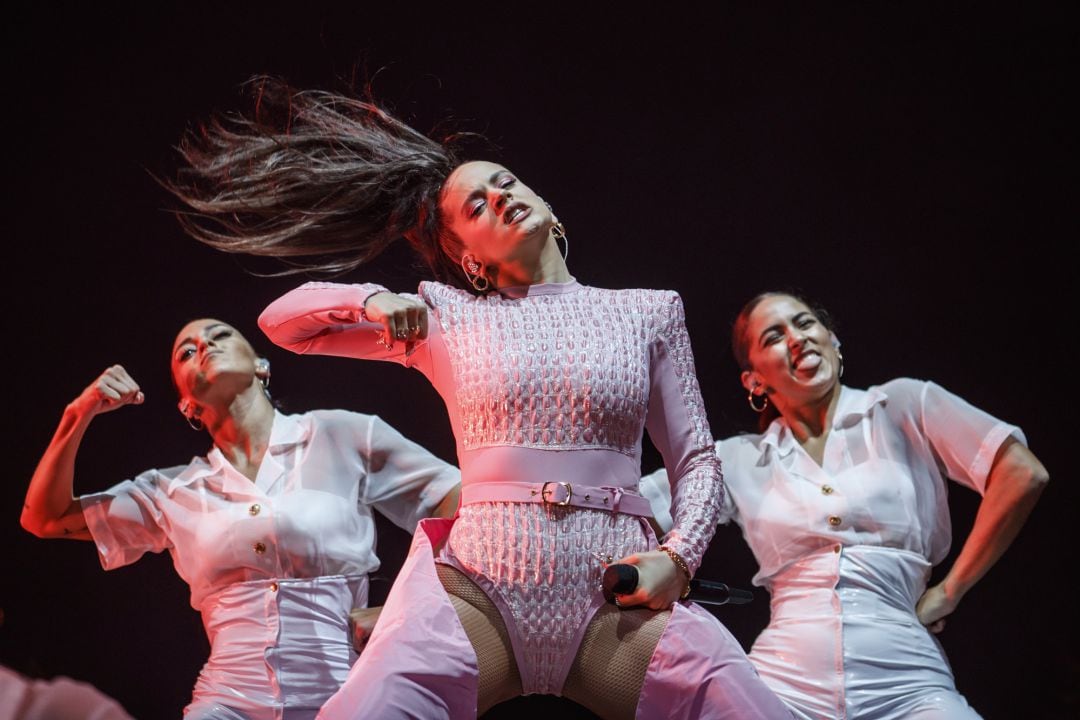 Rosalía, durante su actuación en el Primavera Sound