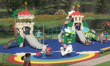 Así quedará el parque infantil del Freginal.