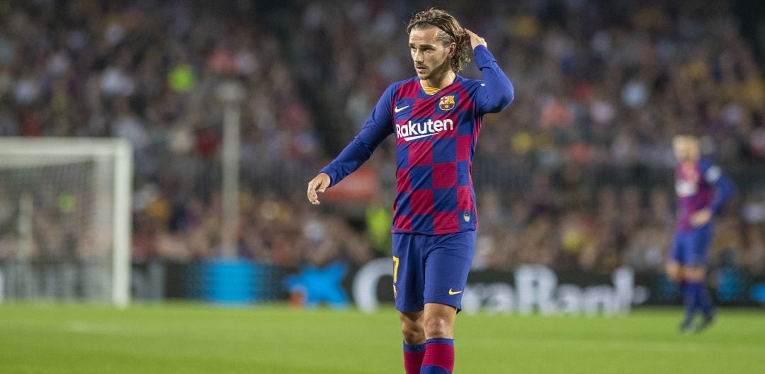 Griezmann, durante un partido con el FC Barcelona