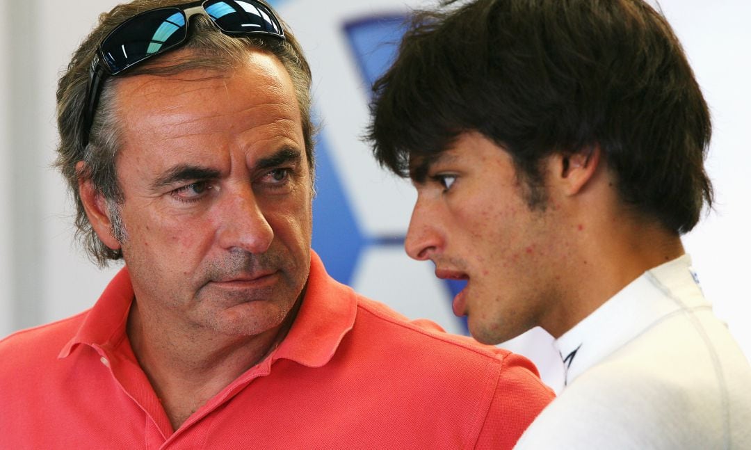 Carlos Sainz, junto a su hijo, Carlos Sainz Jr.