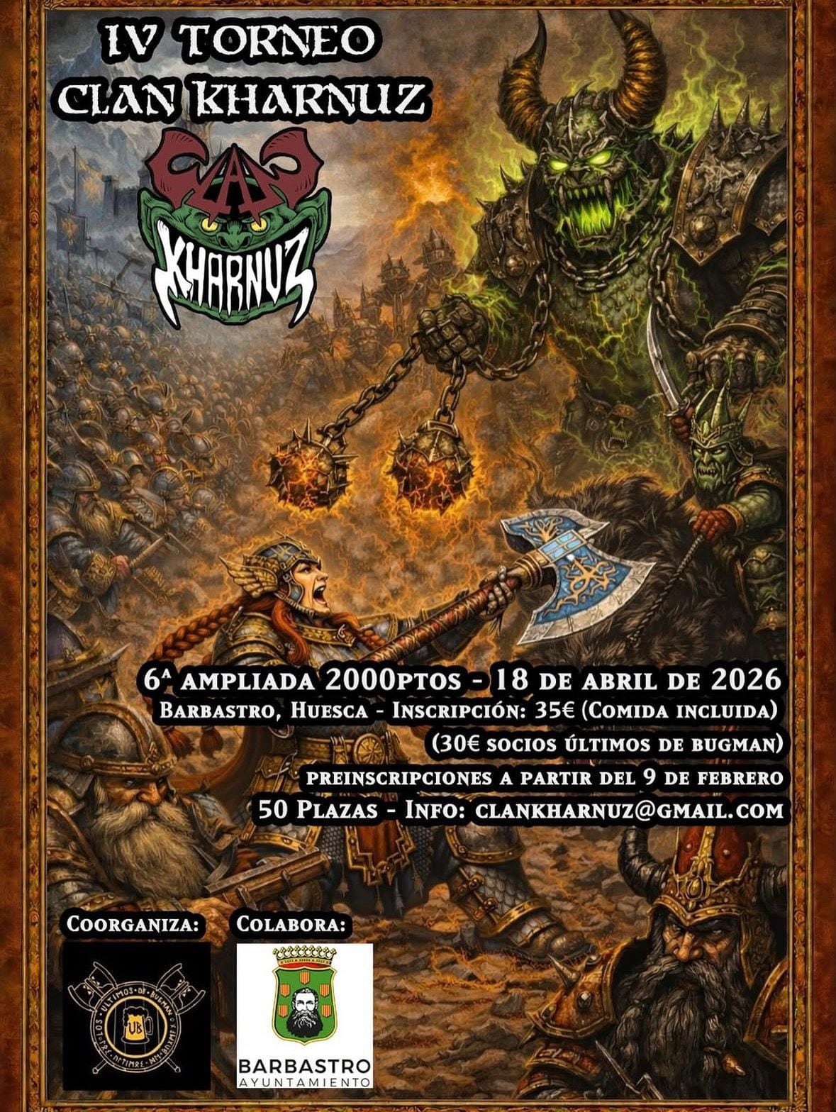 Barbastro se convierte en el epicentro nacional de los Warhammer con el Torneo Clan Kharnuz