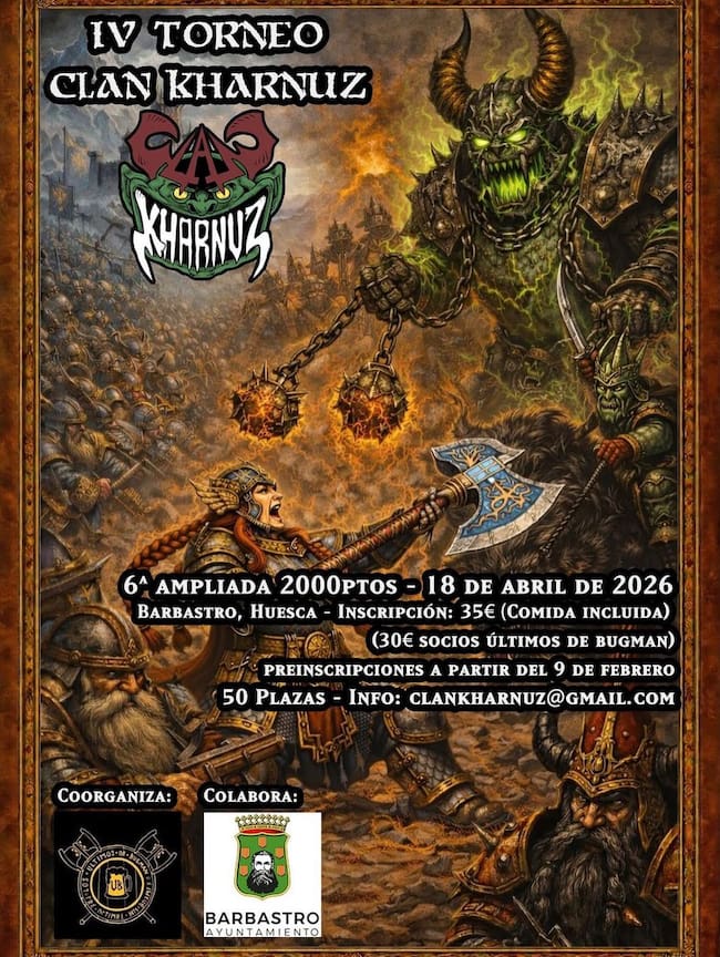 Barbastro se convierte en el epicentro nacional de los Warhammer con el Torneo Clan Kharnuz