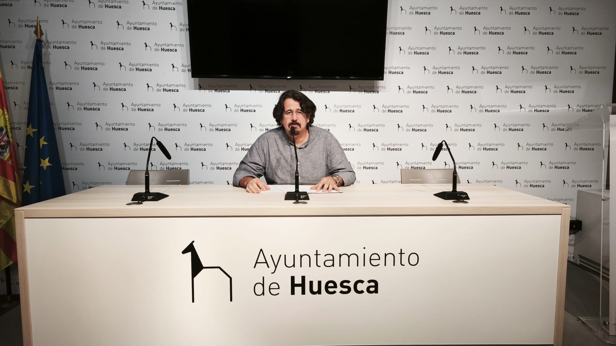 José Luis Rubió, portavoz de Vox en el Ayuntamiento de Huesca