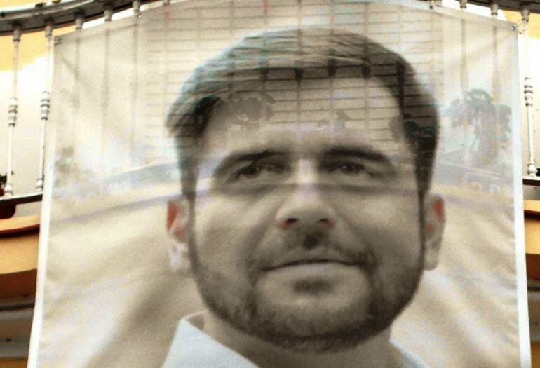 Lona propagand&iacute;stica de la candidatura de Fran Gonz&aacute;lez a la alcald&iacute;a de la ciudad