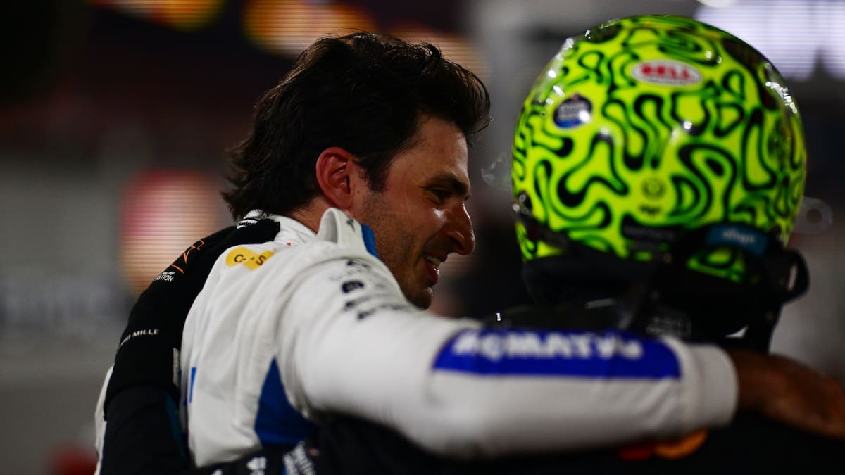 Sainz ensalza la figura de Norris: "Ha demostrado que puedes ser campeón del mundo siendo una buena persona"