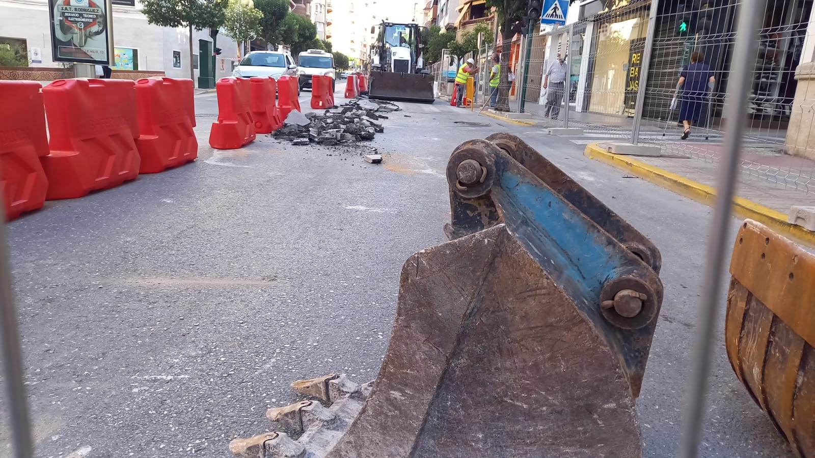 Obras Avenida de la Constitución. Villena