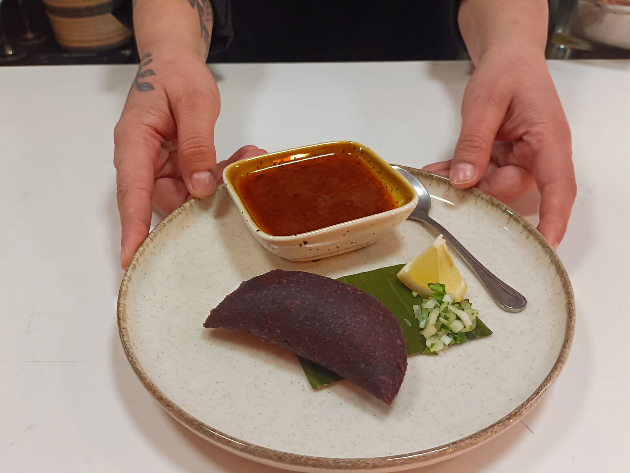 Una de las tapas del concurso. Gastroespacio Vorax