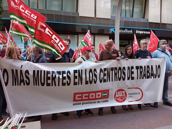 Un momento de la concentración