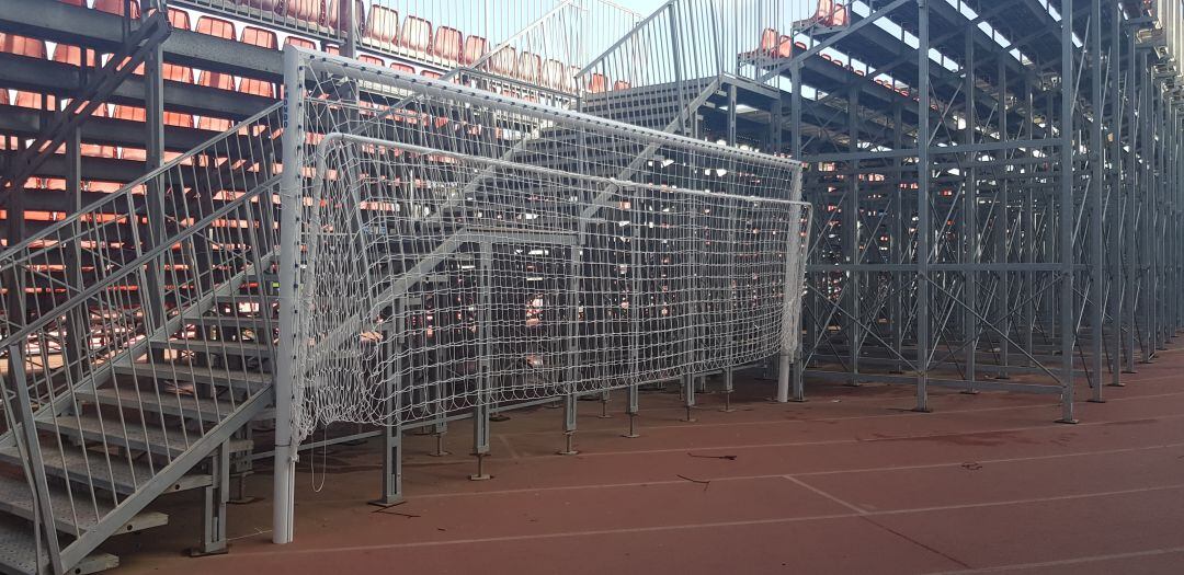 Las nuevas porterías ya están listas.