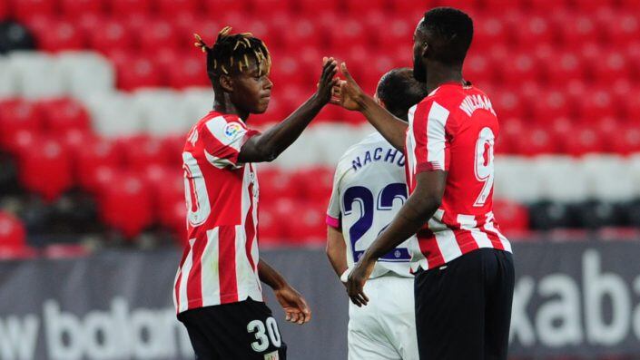 Nico Williams i Iñaki Williams, dos dels perills de l'Athletic Club.