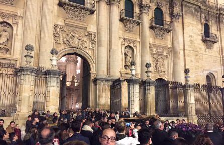 Salida del Cristo de la Clemencia de la Catedral.