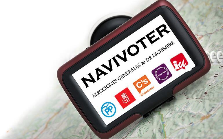Recración de "Navivoter", la inexistente app que le ayudaría a no eqivocarse de papeleta el 20-D