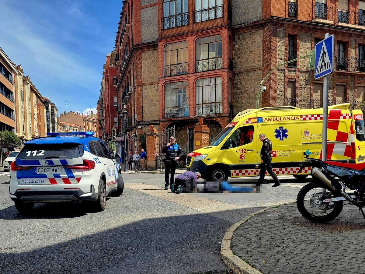 Una motorista herida en un accidente en Hornos Caleros