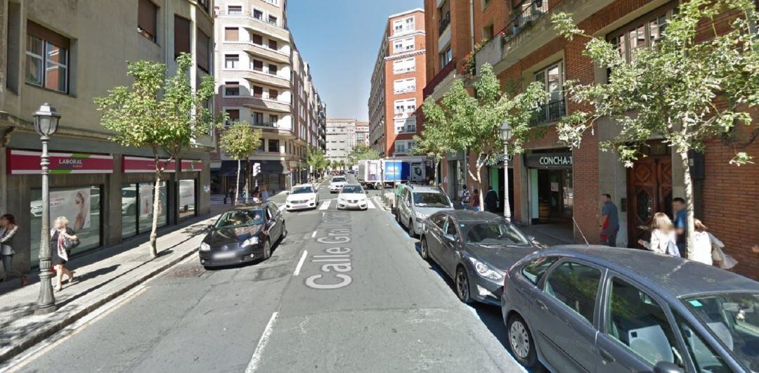 La céntrica calle General Concha de Bilbao, donde ha tenido lugar el suceso