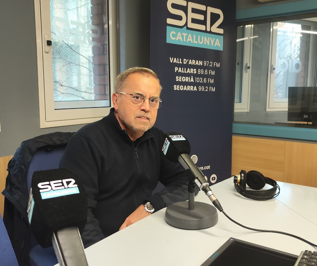 El joier Pere Tena, durant la seva participació a l'Empresaris de Ràdio Lleida-SER Catalunya.