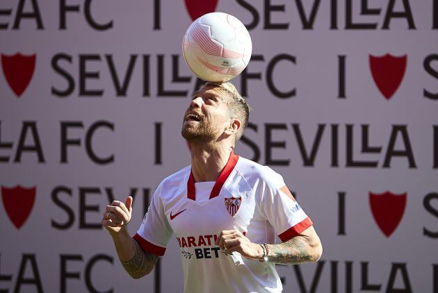 Presentación del 'Papu' Gómez con el Sevilla FC