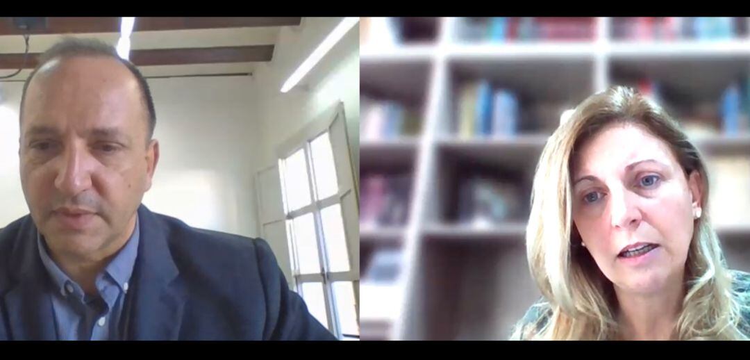 Imagen del conseller Rubén Martínez Dalmau con la alcaldesa de Castelló, Amparo Marco