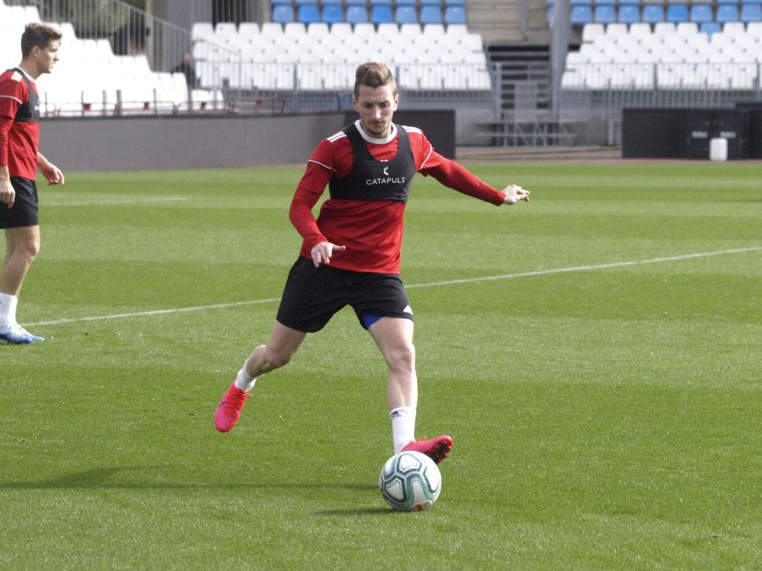 Iván Balliu en el entrenamiento de este miércoles.