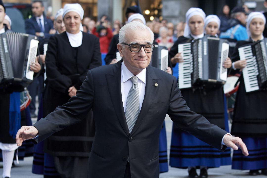 Martin Scorsese a la seva arribada al Teatre Campoamor d&#039;Oviedo per rebre el Premio Princesa de Asturias.