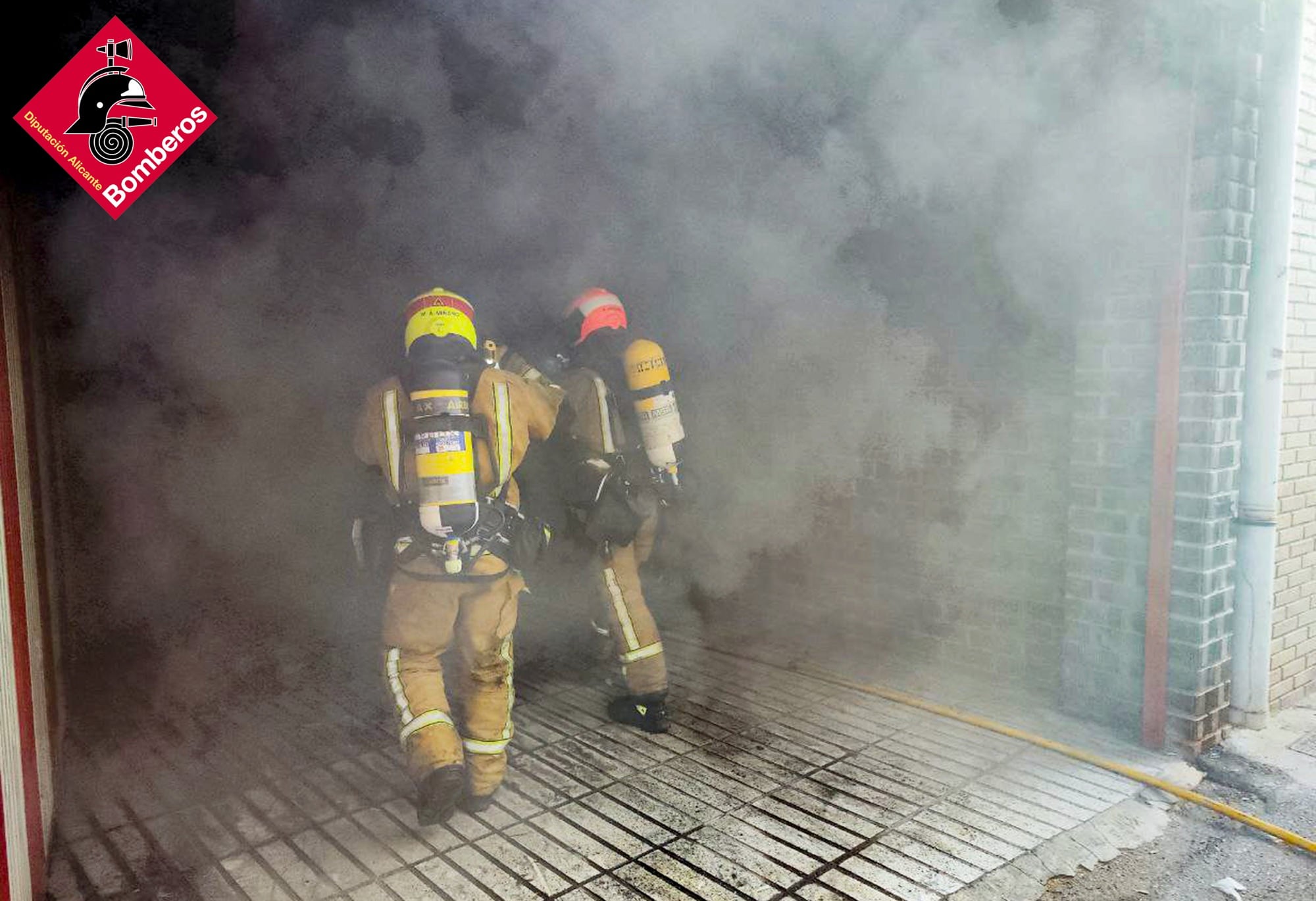 Actuación de los bomberos