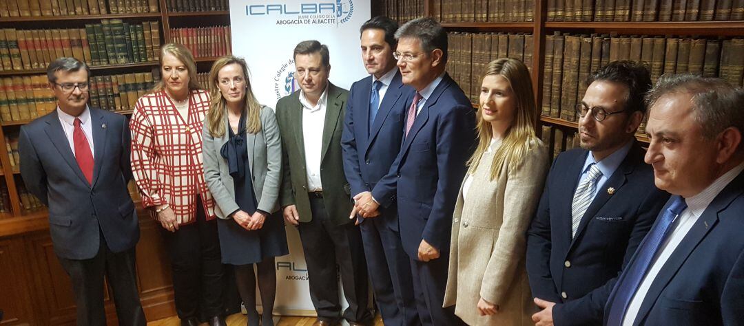 Rafael Catalá, en la sede del Colegio de la Abogacía de Albacete