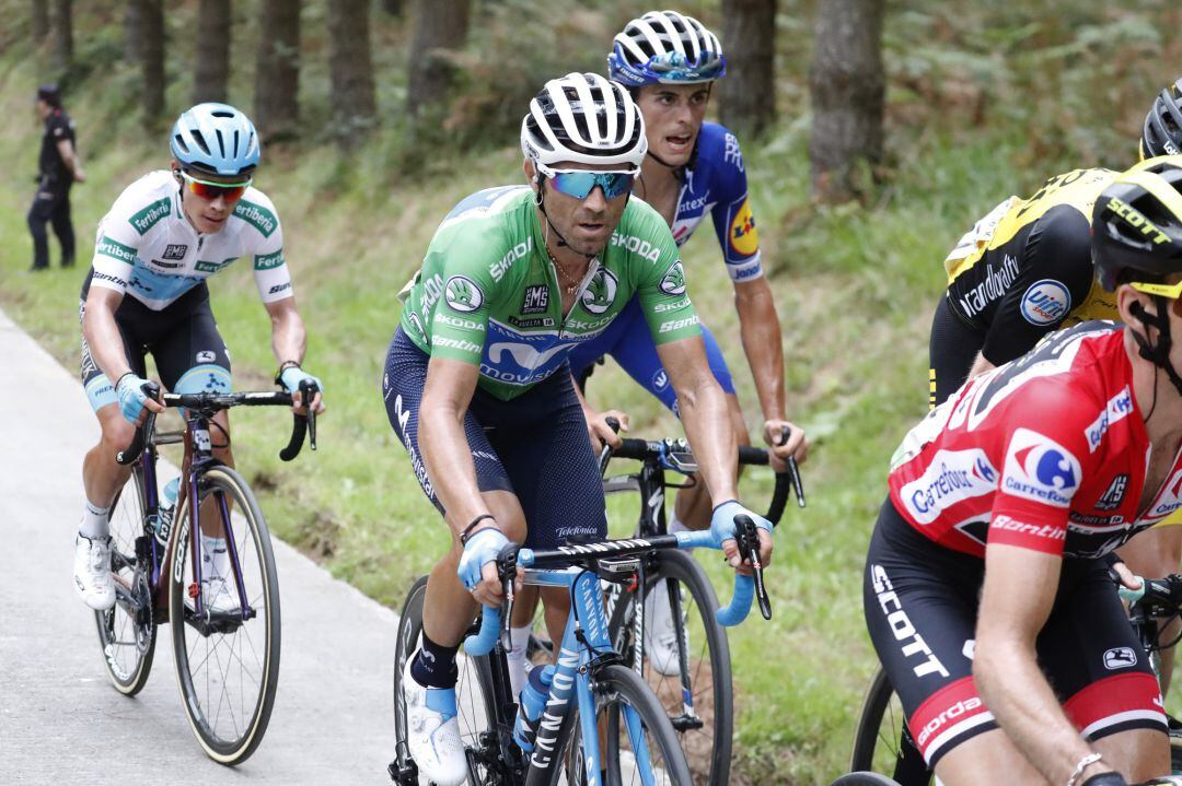 Alejandro Valverde ha perdut temps en l'etapa amb final a la Rabassa.