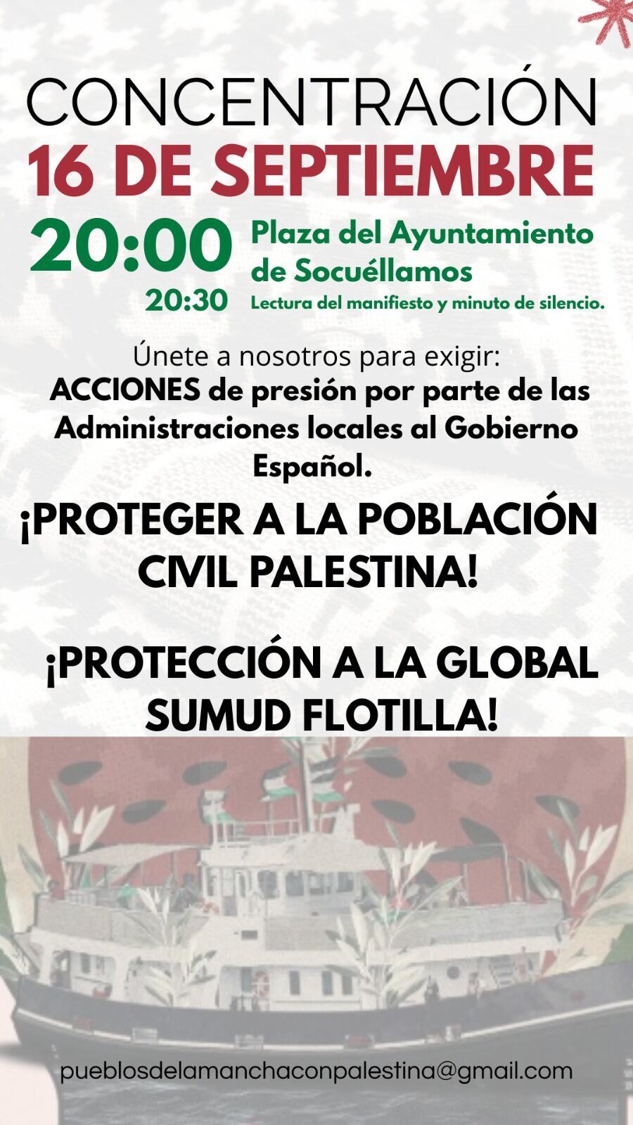 Concentración por Palestina en Socuéllamos